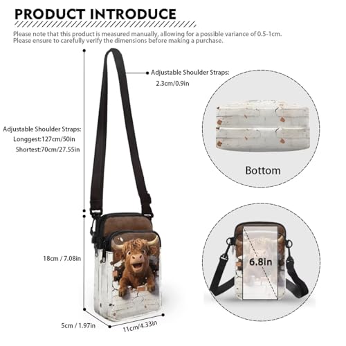 Image of Lightweight Small Crossbody Bags Cell Phone Purses Travel Pouch Shoulder Bag for Women