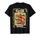 Barbacoa de carne y verduras a la parrilla Barbacoa Vintage Camiseta