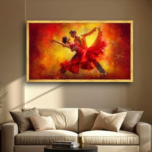 Affiche décorative spectaculaire tango argentin sur toile haut de gamme