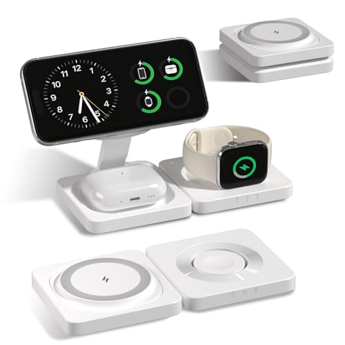 Image of 3 in 1 MagSafe Wireless Charging Station for Apple Watch iPhone AirPods