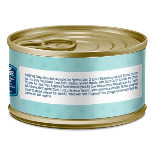 Image of Blue Buffalo Baby Blue Natural Grain-Free Wet Food for Kittens, Healthy Growth Formula with DHA, High-Protein Chicken Pate, 3 oz. Can
