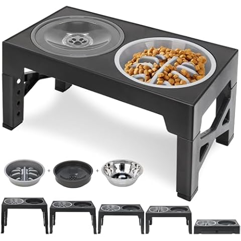 Polegas Adjustable Raised Dog Bowl Stand Cover