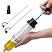 WinHolder Automotive Fluid Extractor Pump,200CC/200ML/0.21Qt./7OZ Extraction & Fill Pump with Hose,Manual Fuel Suction & Filler, Fluid Oil Change Evacuator