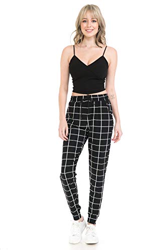 Image of Leggings Depot Premium Women's Joggers Popular Print High Waist Track Pants (S-XL) BAT5