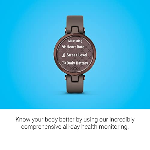 Garmin Lily™, Small Smartwatch With Touchscreen And Patterned Lens,Heart Rate Monitor Dark Bronze #TOP4