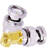 CNARIO 2PCS SMA to BNC Adapter SMA Male to BNC Male Connectors for SDR, Handheld Radios, Scanner,...