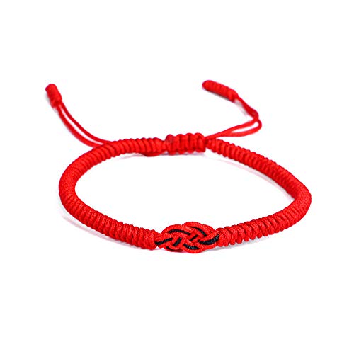Bracelet porte-bonheur fait à la main Vanski en corde tressée réglable mixte