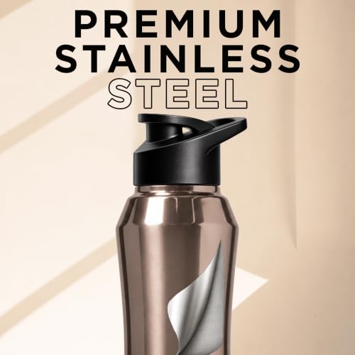 Image of Speedex Customised Engraved Name Stainless Steel Water Bottle 1 Ltr - Personalised Sipper Cap Bottle for Kids, Men & Women, School, Gym, Travel, BIS Approved, Copper Gold, Set of 1