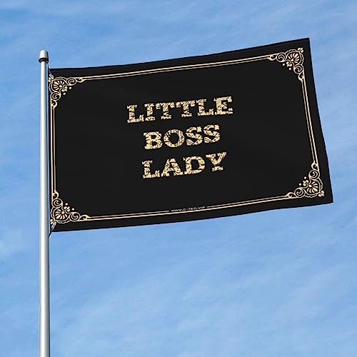 Drapeau Funny Little Boss Lady géant 152x244 cm pour décoration man cave et cour d'automne