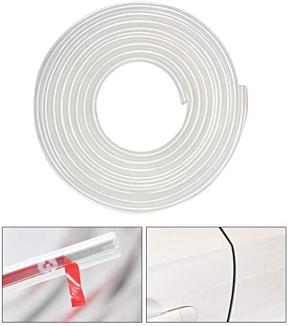 Car Door Edge Guards Double Sided Tape,Car Door Sealing Strip - Rubber Seal Protector Guard Strip - Car Door Edge to Protect Your Vehicle from Nicks, Chips and Scratches (5M (16FT), Transparent)