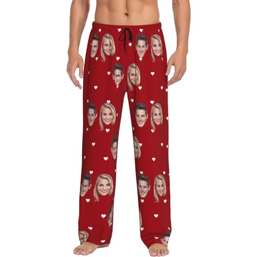 Personalized Pajamas Pants Custom Face Pajama Pants Pj Pants For Men Boyfriend Husband Valentine's Day Funny Gifts For Him2