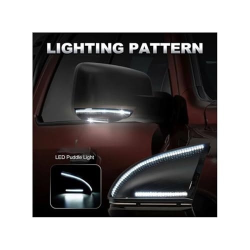 Luz LED intermitente de espejo lateral con alta luminosidad Dodge Ram 4