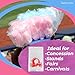 Perfect Stix Concession Essentials CE Cotton Candy Bags-200 Cotton Candy Bags with Ties, 0.5
