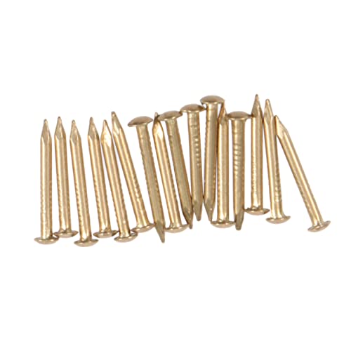100Pcs Brass Nails Round Head 2.00X0.40X0.40CM for Decorative Wooden Boxes and Hinges miniatura 3