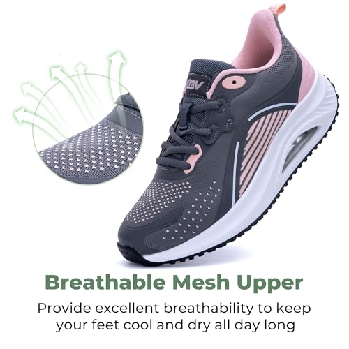 MEHOTO Womens Walking Shoes | Arch Support Tennis Shoes | Orthotic Sneakers for Plantar Fasciitis Size 6-113