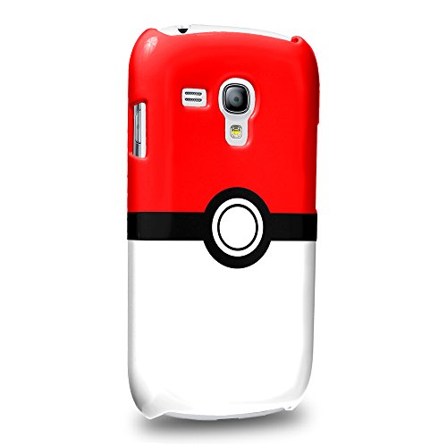 Case88 Premium Designs Pokemon Pokemon Poke Ball Carcasa/Funda dura para el Samsung Galaxy S3 mini (No Normal S3 !)
