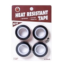 K15 Heat Tape - Professional Heat Press Tape for Vinyl Sublimation Heat Sublimation Heat Transfer, Oxidation and High Temperature Resistance Residue Free - 4Pack, 0.8 inch x 54FT