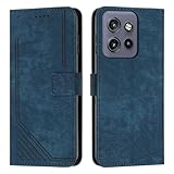 【Protection Antichoc】: Cet coque en cuir offre une protection antichoc, combinant une housse en cuir PU de qualité supérieure avec un étui antichoc en silicone TPU souple intégré. Protection intégrale pour votre Motorola Edge 50 Neo. Résistant aux chutes et aux rayures. La Étui en cuir est cousue avec précision sur tout le pourtour, ce qui la rend résistante et résistante aux rayures.