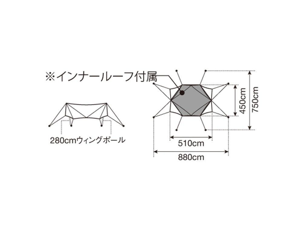 Amazon | スノーピーク(snow peak)【野遊びセット】TAKIBIタープオクタ