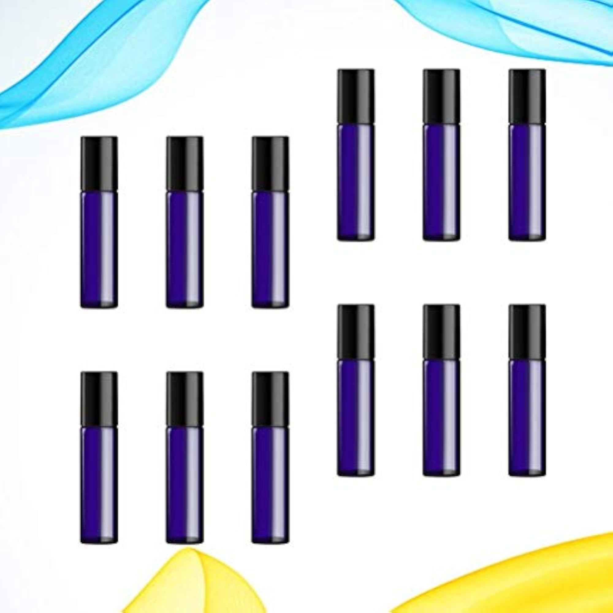 12Pcs 5ml Portable Roll-on Bottles