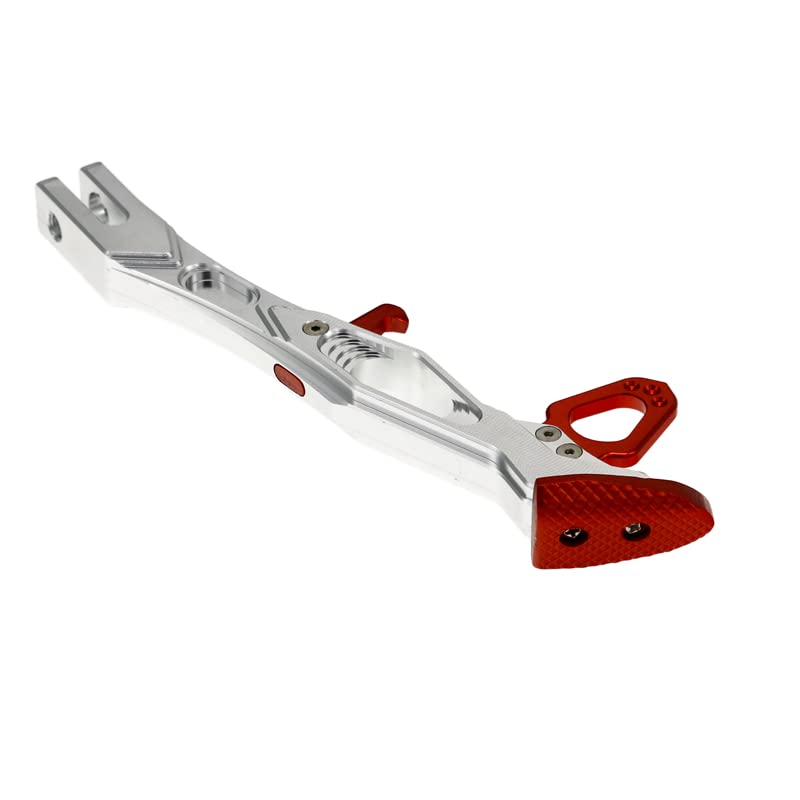 Béquille latérale de moto en aluminium rouge pour scooter et moto standard