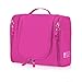 Cadtog Hanging Toiletry Bag Travel Cosmetic Kit, Large Essentials Organizer, Sturdy Hook Makeup Bag, Heavy Duty Waterproof for Men and Women's, Pink