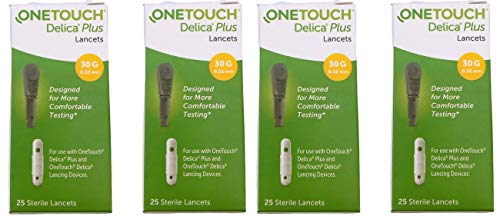 OneTouch Delica Plus Lancets – 100 Count (Multicolor)