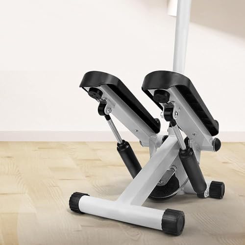 Stepper 2 in 1 con corde elastiche, schermo multifunzione, attrezzatura per il fitness a casa per gambe, braccia, glutei, supporta fino a 150 kg