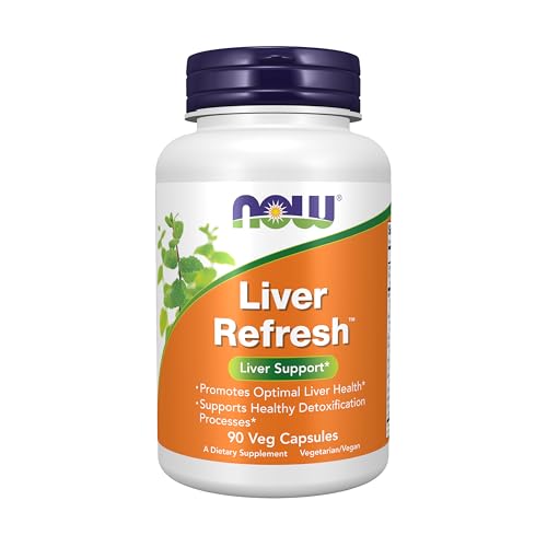 NOW Foods Supplements, Liver Refresh™ with Milk Thistle Extract and unique Herb-Enzyme blend, 90 Veg Capsules