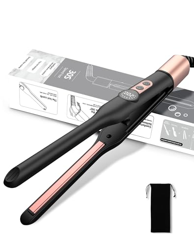 UMIGA Pencil Straightener, 2-in-1 Mini Hair Straightener, Travel-Size with 4 Adjustable Temperatures,Portable Lightweight Design for Short Hair & Beards