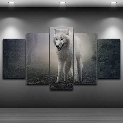 Impresiones sobre lienzo de animales en formato modular de salón 3