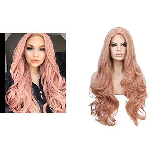 Longo cacheado capa de cabelo festa testa renda peruca de cabelo requintado para mulheres meninas (r