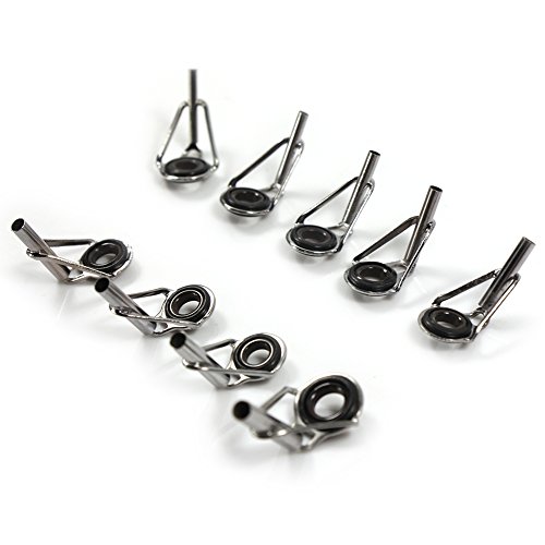 Croch 90 Pcs Fishing Rod Tip Repair Kit Stainless Steel