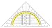 TSI Geodreieck Standard, 16 cm, transparent, Art.Nr. 46301