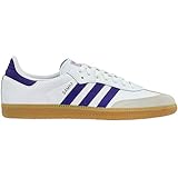 adidas Mens Samba Og Lace Up Sneakers Shoes Casual - Purple,White - Size 5 D