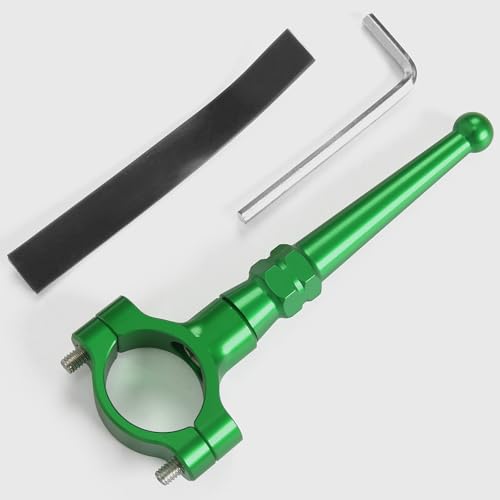 Image of WOOGA Motorcycle Stand Kickstand Extension Kit Foot Pedal Side Support universual for HO&N&DA for Ka&wa&sa&ki for Su&zu&ki most motorcyle foot support rod diameter 19mm-23mm (Green)