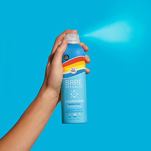 Bare Republic Clearscreen Sunscreen Spf 100 Sunblock Spray, Water Resistant With An Invisible Finish, 6 Fl Oz #TOP1