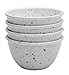 Zak Designs Confetti 4-Piece Pub Prep Bowl Set, 4-Inch, Egg White