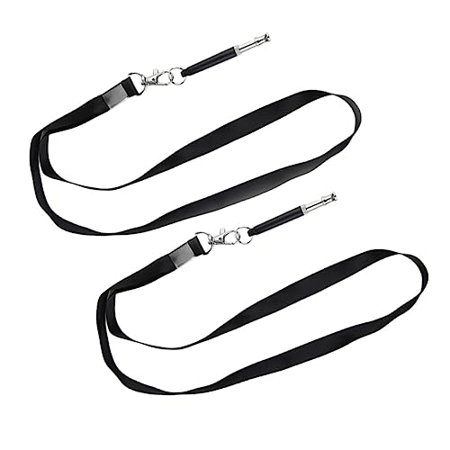 HANABASS Dog Training Whistle Set 2pcs Pet Whistle Lanyard Noise Training Tool for Stop Barking