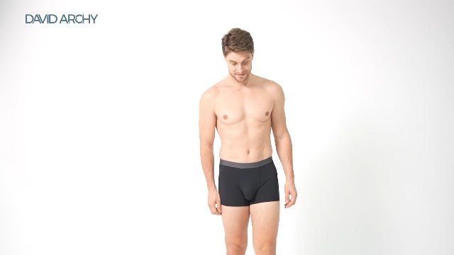 DAVID ARCHY Boxershorts voor heren, breed, van modal, ultrafijn