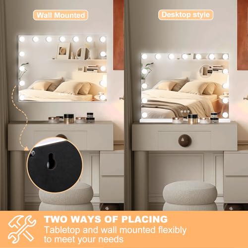 LED Vanity Mirror with Bluetooth