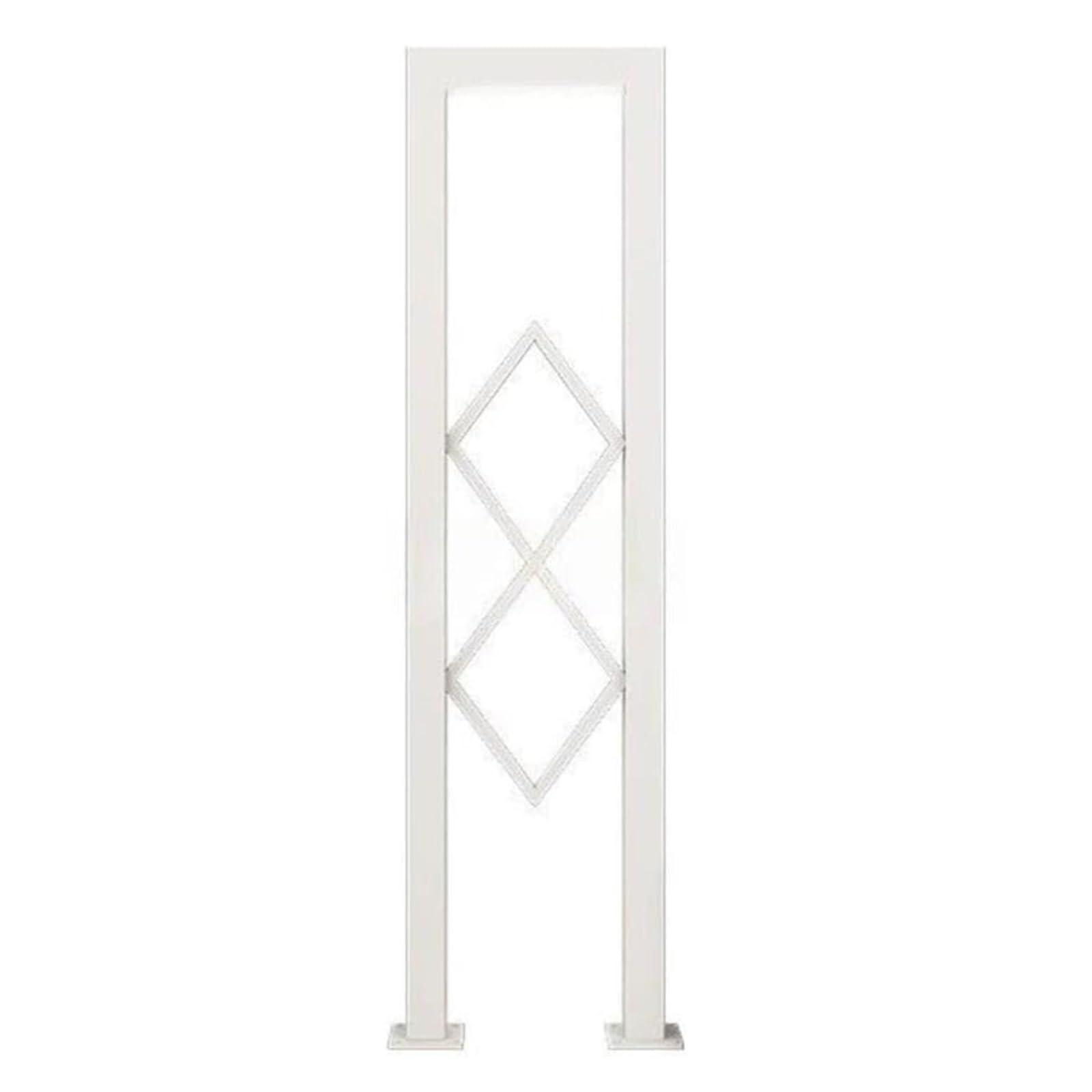 Stair Railing Stair Handrail Indoor Non-Slip Metal Staircase Handrail Safety Decorative Railing, for Porch Loft Corridor(White,100cm)