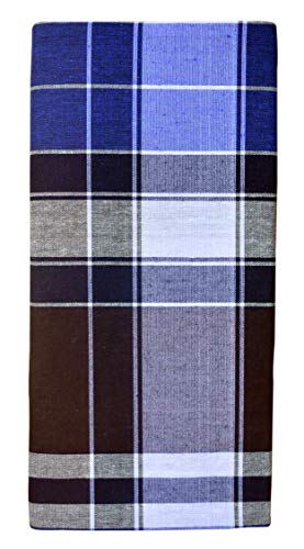 Polycotton Lungis for Men (Multi-Coloured Pack of 3)||Assorted Checks_2m4