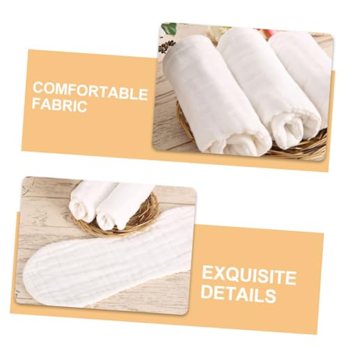 6pcs Cotton Muslin Burp Cloths for Soft Absorbent Wash Cloths Reusable Diapers for Newborn Boys Versatile Use as Washcloths Pee Pads3