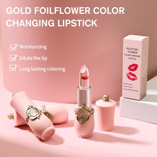 Bestland 2018-01-26-0693 6 Pcs/Set Flower Jelly Lipstick Set Temperature Change Moisturizer Long Lasting Nutritious Balm Magic Color Change Lip Gloss thumb #6