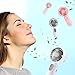 Rossesay Mini Portable Fan Bulk Cute Handheld Lightweight Small Little Personal Hand Eyelash Fan 3 Speeds USB Rechargeable for Women Men Indoor Outdoor Makeup Travel Camping (Whit,Pink, 6 Pcs)