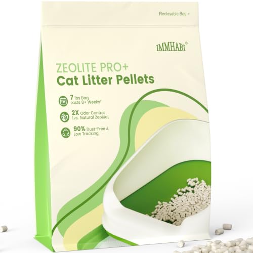 Enhanced Cat Litter Pellets 7 lbs Generic Litter Refills Exclusively for Shifting Litter Box Systems Dehydrating Pellets Zeolite Long-Lasting Odor Control Non-climping