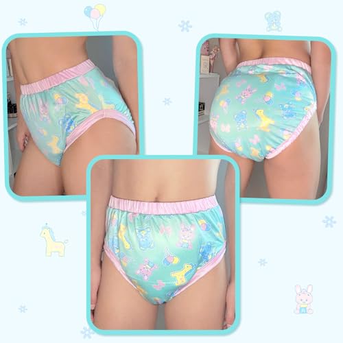 Image of Littleforbig Soft Silky Underwear Comfortable Washable Reusable Adult Training Pants - Full Print Baby Parade XS