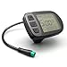 HUDAMZKY Ebike LCD Display Meter KT-LCD5 24V 36V 48V 52V Electric Bike Conversion Kit Display for KT Controller(LCD5 Waterproof Plug)