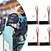 FytStycale Sport Glove Straps, Winter Glove Leash Wrist Strap, with Metal Buttons, Ski Glove Handcuffs for Outdoor Sports,Mountaineering, Women